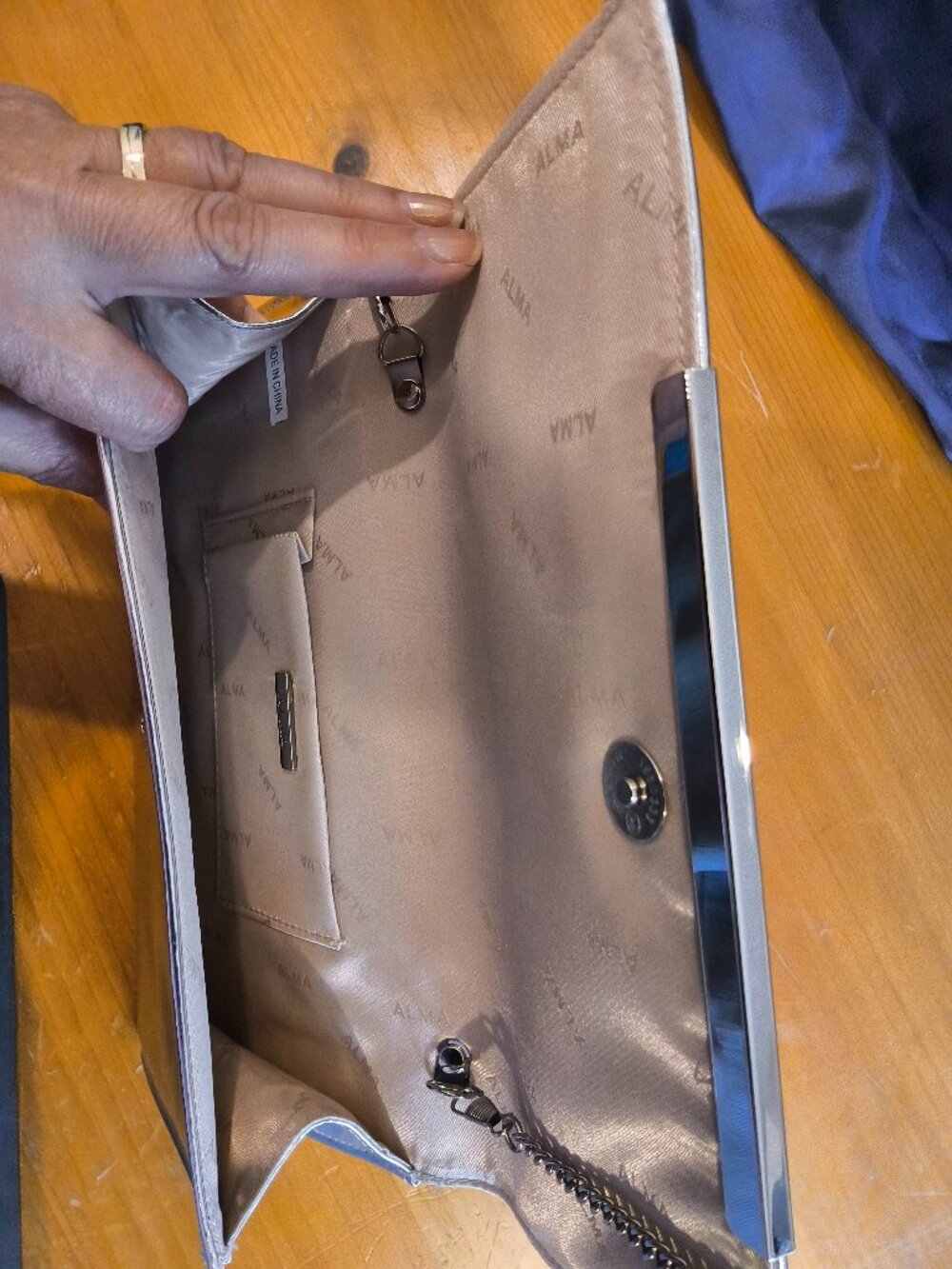 Silver Evening Bag